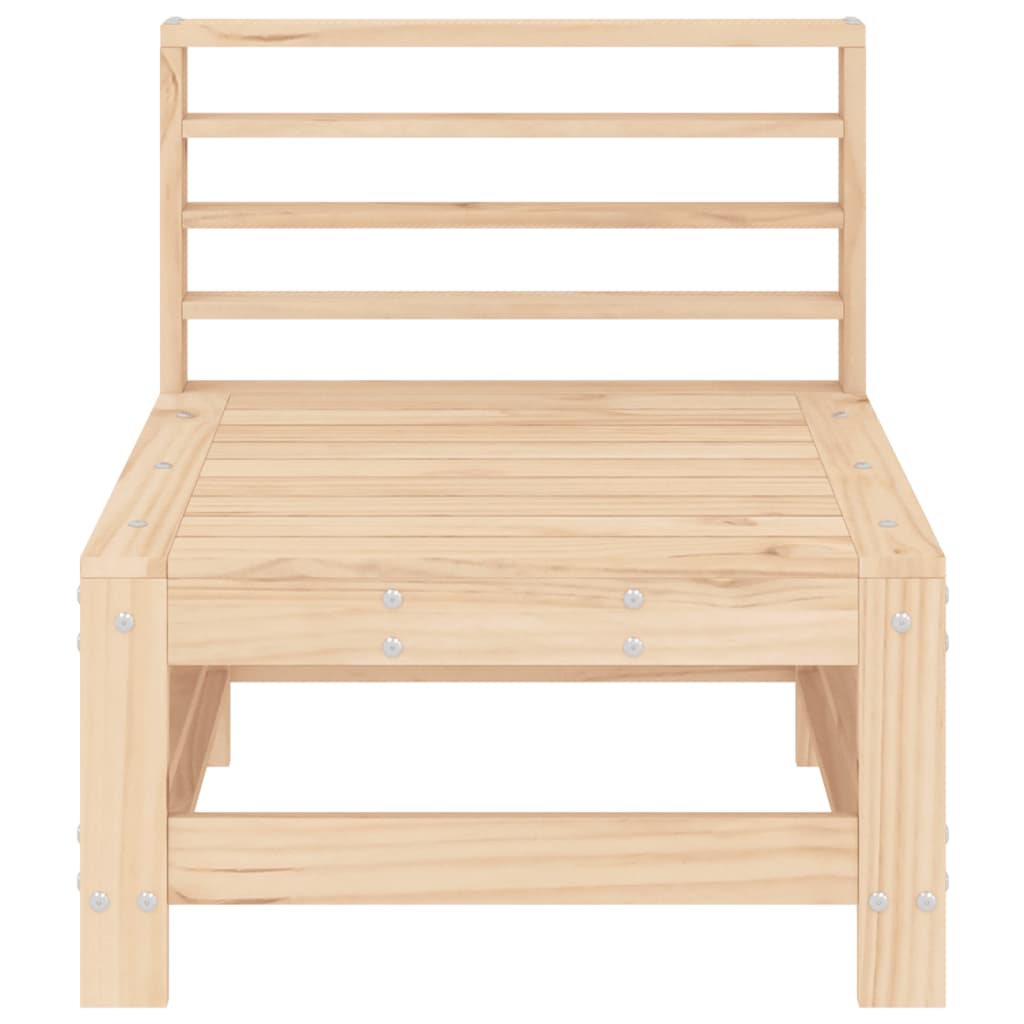 Garden Middle Sofa Solid Wood Pine