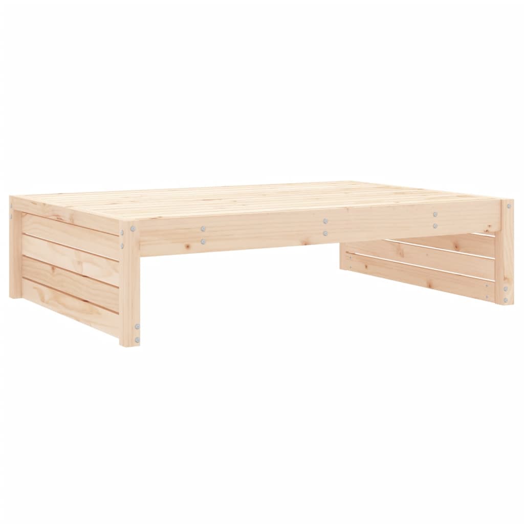 Garden Footstool | Natural | Solid Pine Wood | Medium | Modular