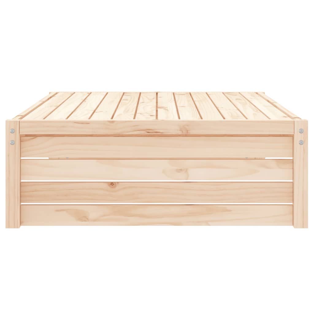 Garden Footstool | Natural | Solid Pine Wood | Medium | Modular