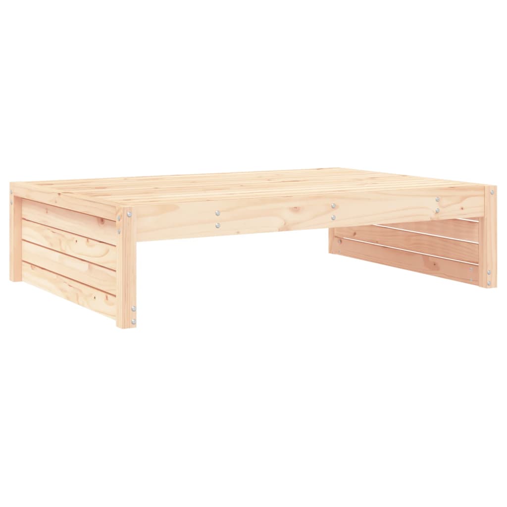 Garden Footstool | Natural | Solid Pine Wood | Medium | Modular
