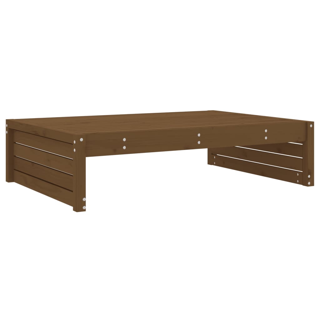 Garden Footstool | Honey brown | Solid pine wood | 120x80 cm | Modular