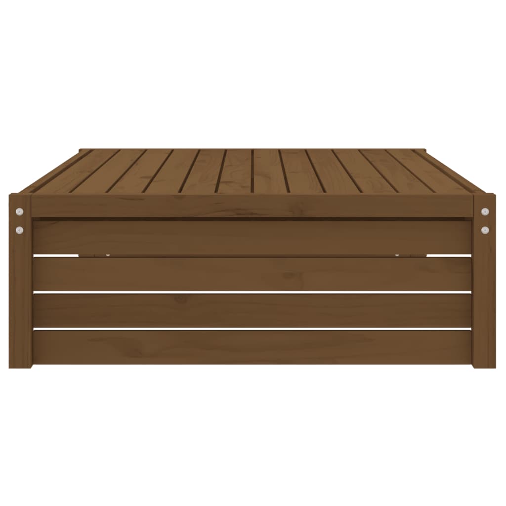 Garden Footstool | Honey brown | Solid pine wood | 120x80 cm | Modular