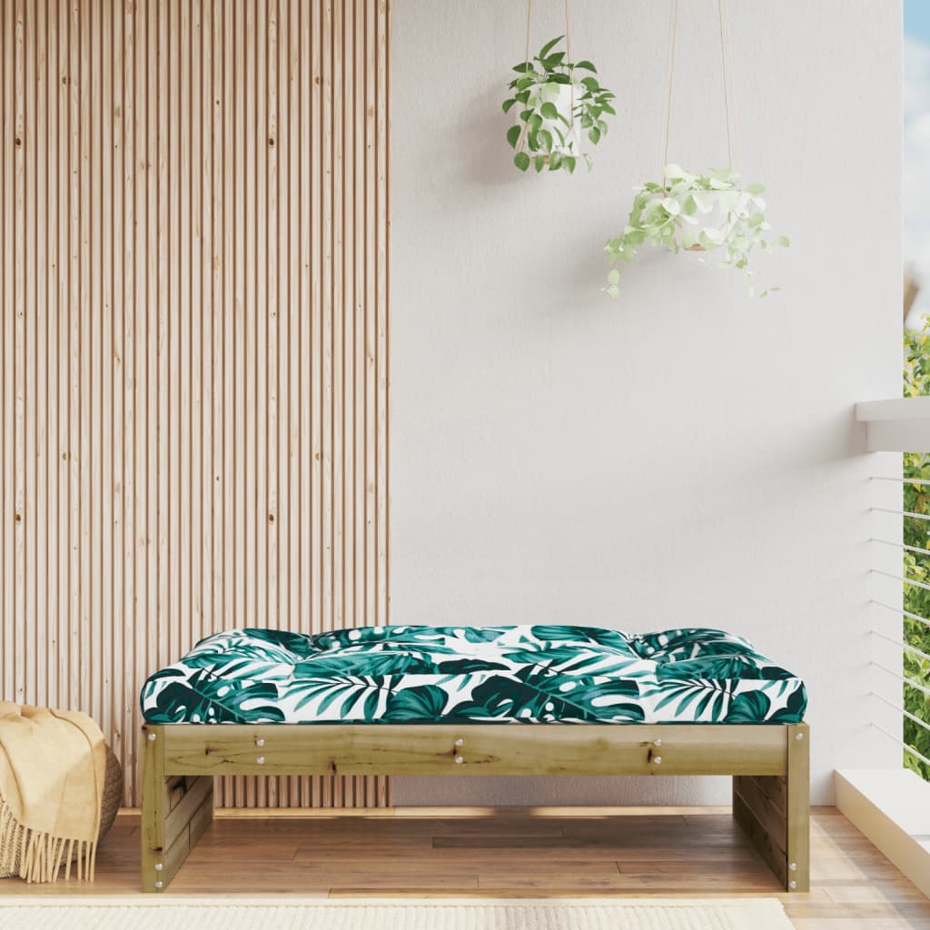 Garden Footstool | Natural | Impregnated Pine Wood | Large | Modular