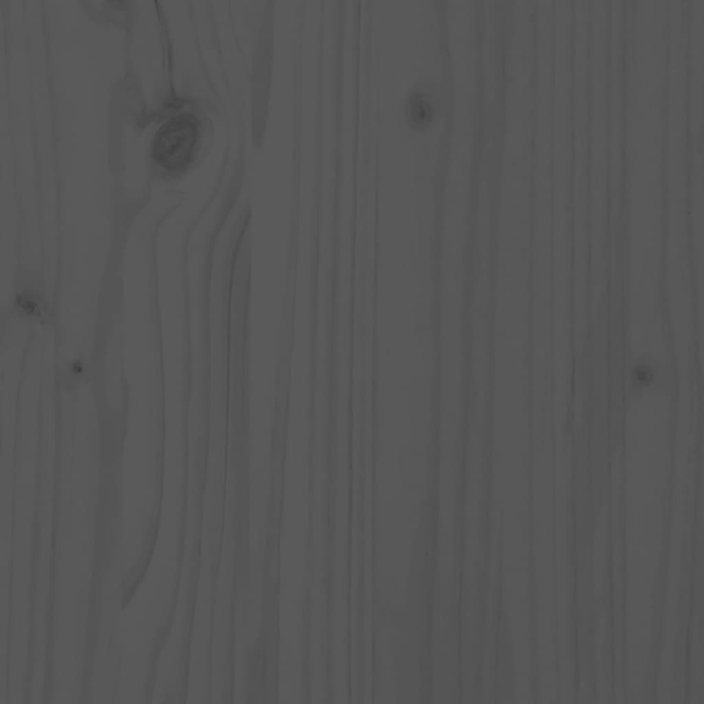 Garden Bench | Grey | Solid Pine Wood | 80 cm x 38 cm x 45 cm | Durable