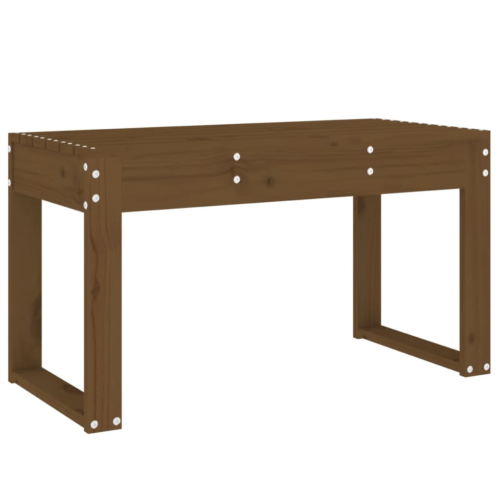 Garden Bench | Honey Brown | Solid Pine Wood | Medium | Durable
