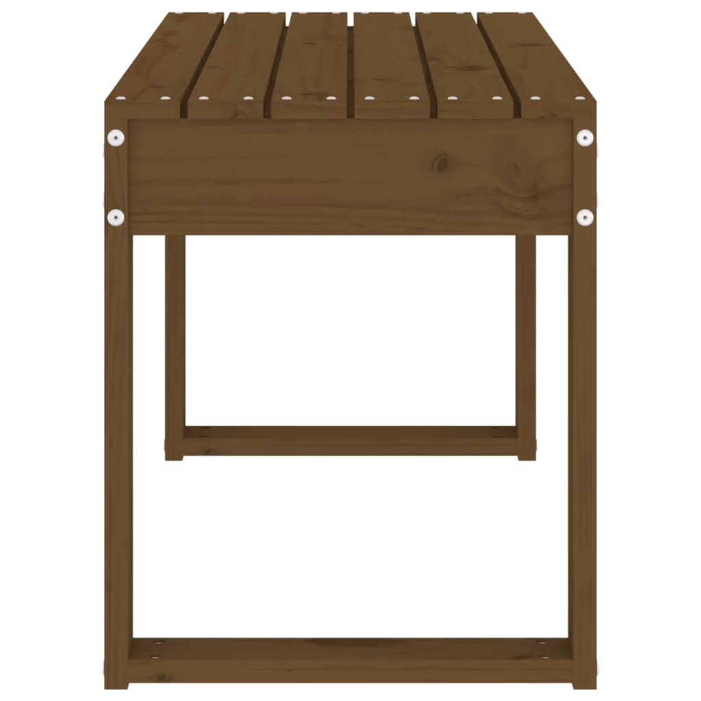 Garden Bench | Honey Brown | Solid Pine Wood | Medium | Durable