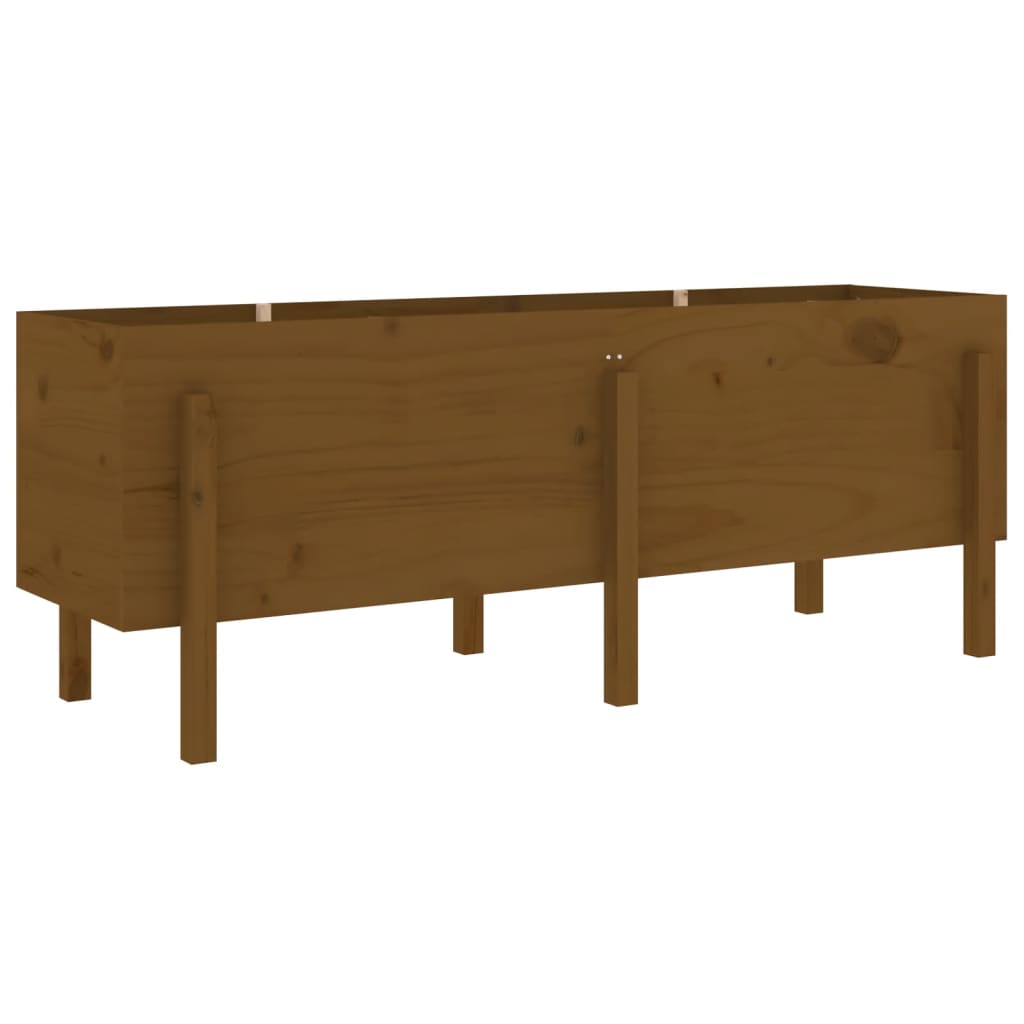 vidaXL Garden Raised Bed Honey Brown 160x50x57 cm Solid Wood Pine