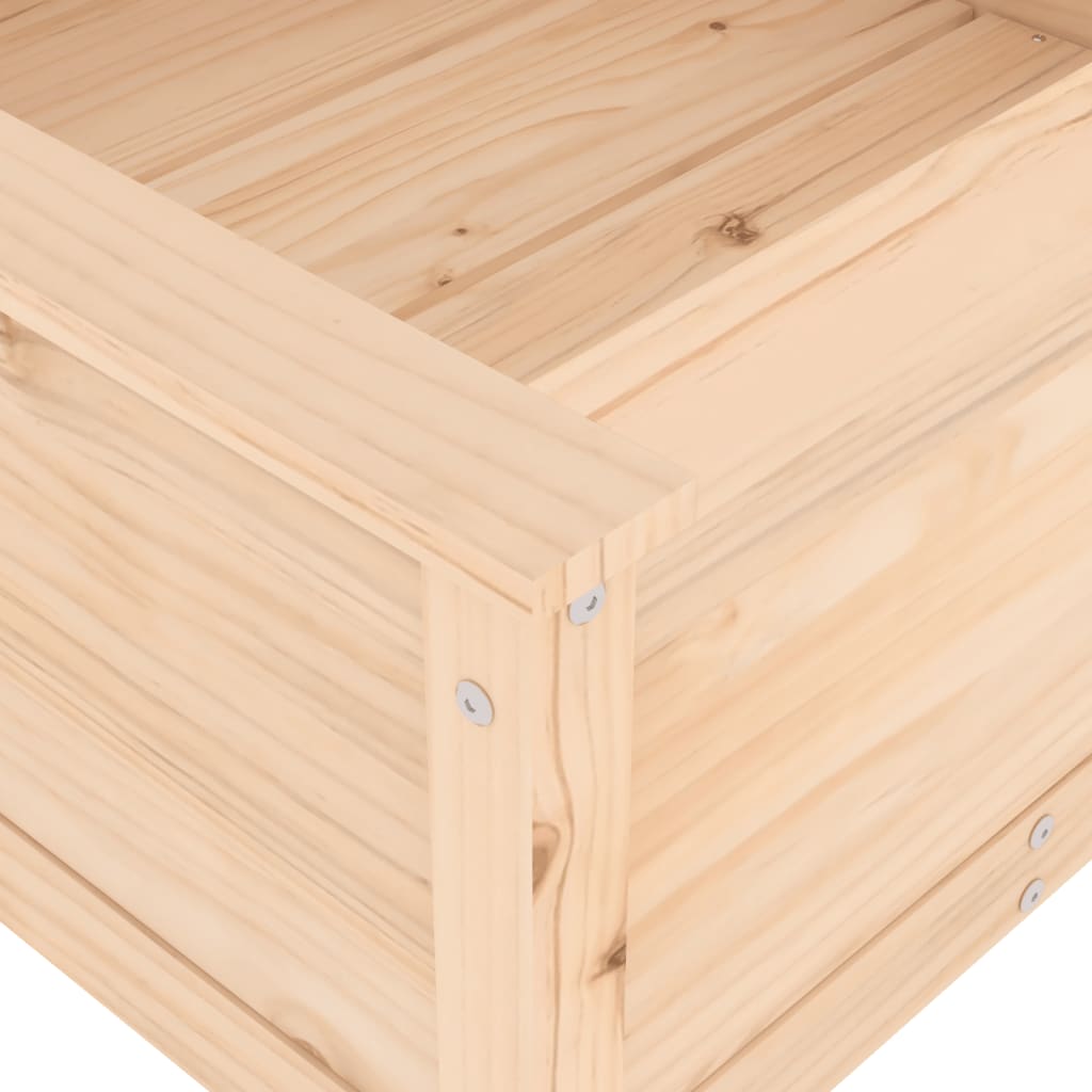 vidaXL Garden Planter 82.5x82.5x39 cm Solid Wood Pine