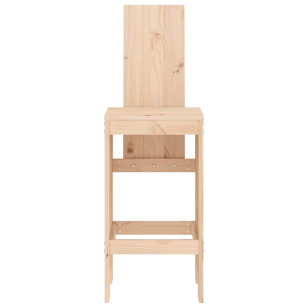 Bar Stools 2 pcs 40x42x120 cm Solid Wood Pine