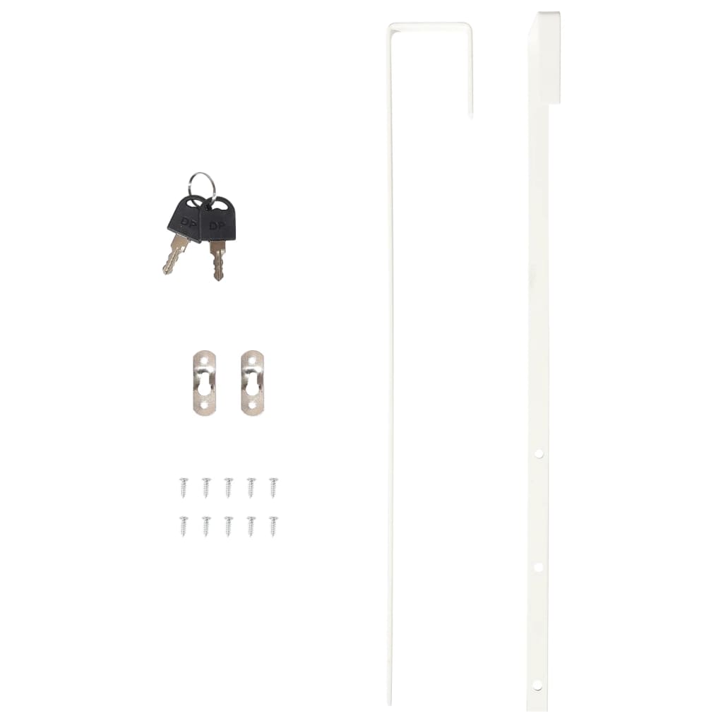 Mirror Jewellery Cabinet Wall Mounted Black 30x8.5x106 cm