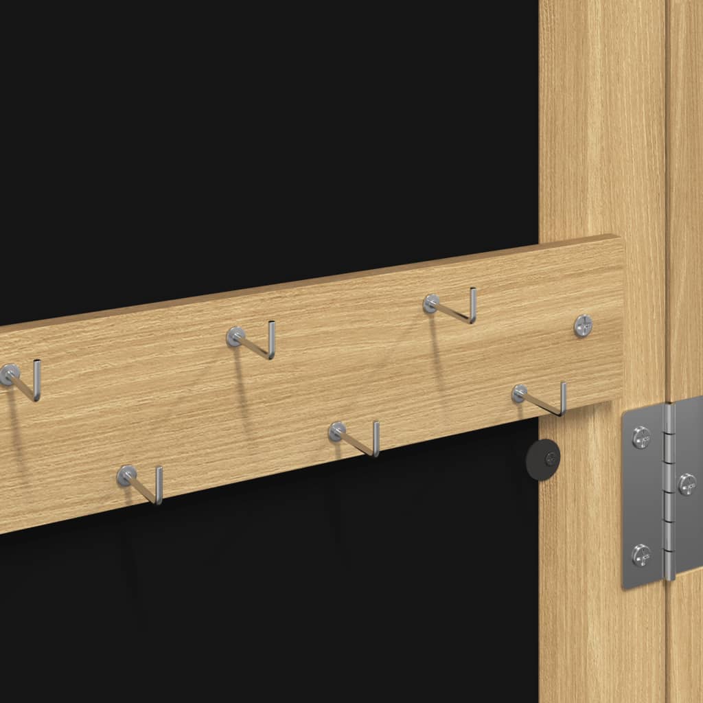 Mirror Jewellery Cabinet Wall Mounted 30x8.5x106 cm