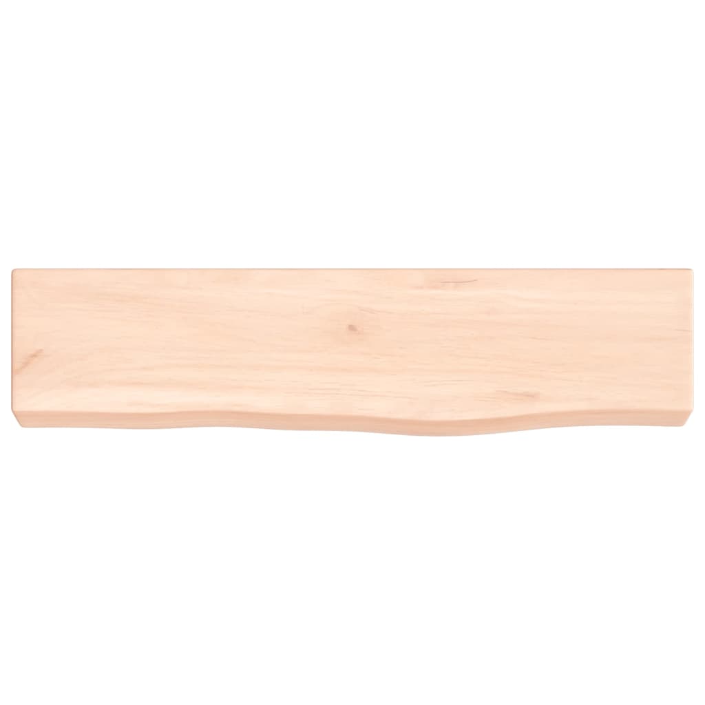 vidaXL Wall Shelf 40x10x4 cm Untreated Solid Wood Oak