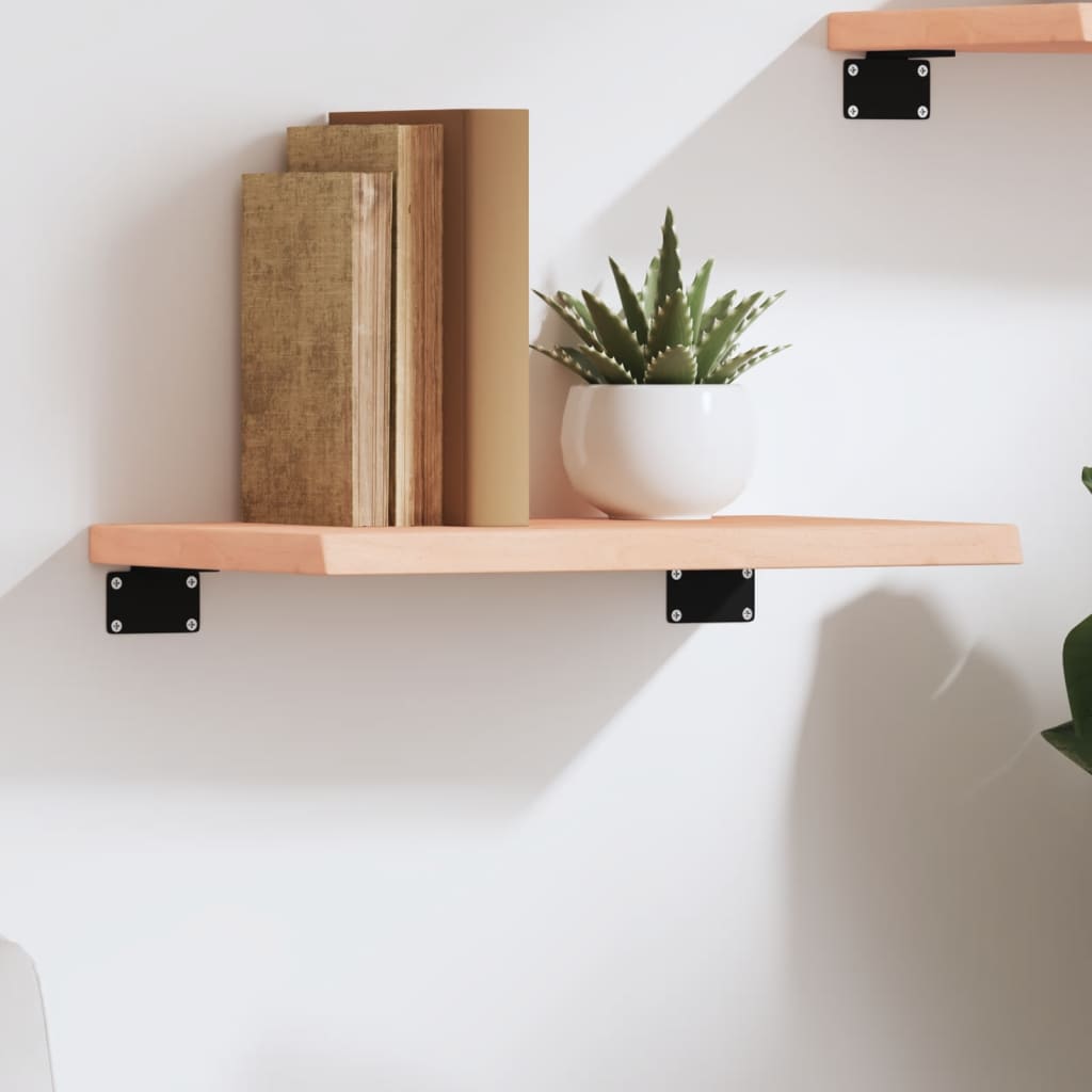 Wall Shelf 40x20x2 cm Untreated Solid Wood Oak
