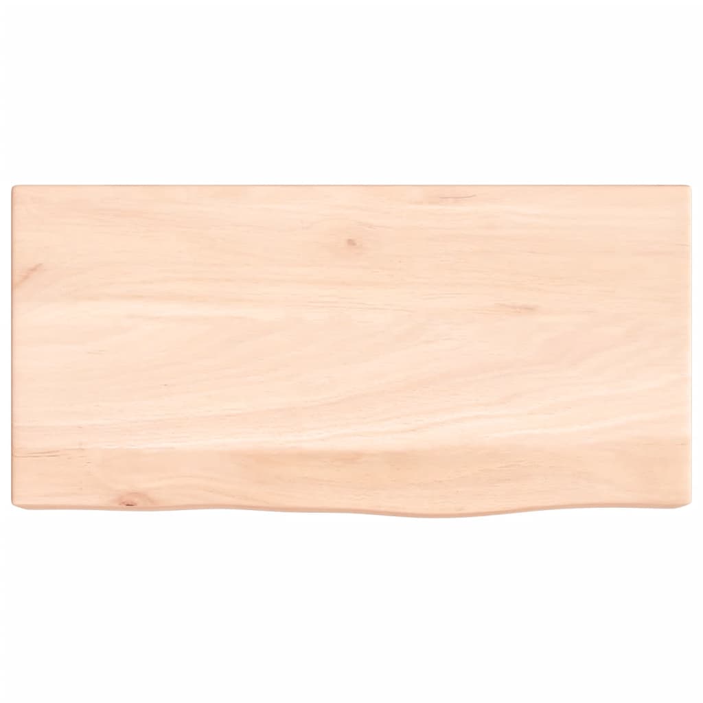vidaXL Wall Shelf 40x20x6 cm Untreated Solid Wood Oak