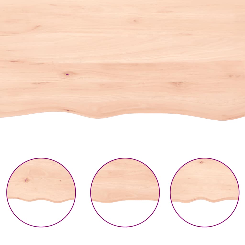 Wall Shelf 40x60x(2-4) cm Untreated Solid Wood Oak