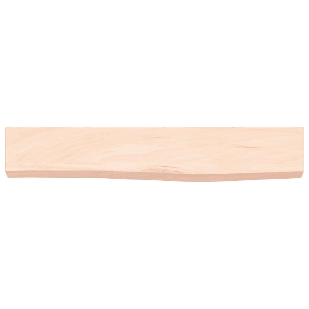 vidaXL Wall Shelf 60x10x4 cm Untreated Solid Wood Oak