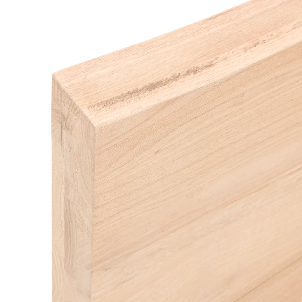 vidaXL Wall Shelf 60x10x6 cm Untreated Solid Wood Oak