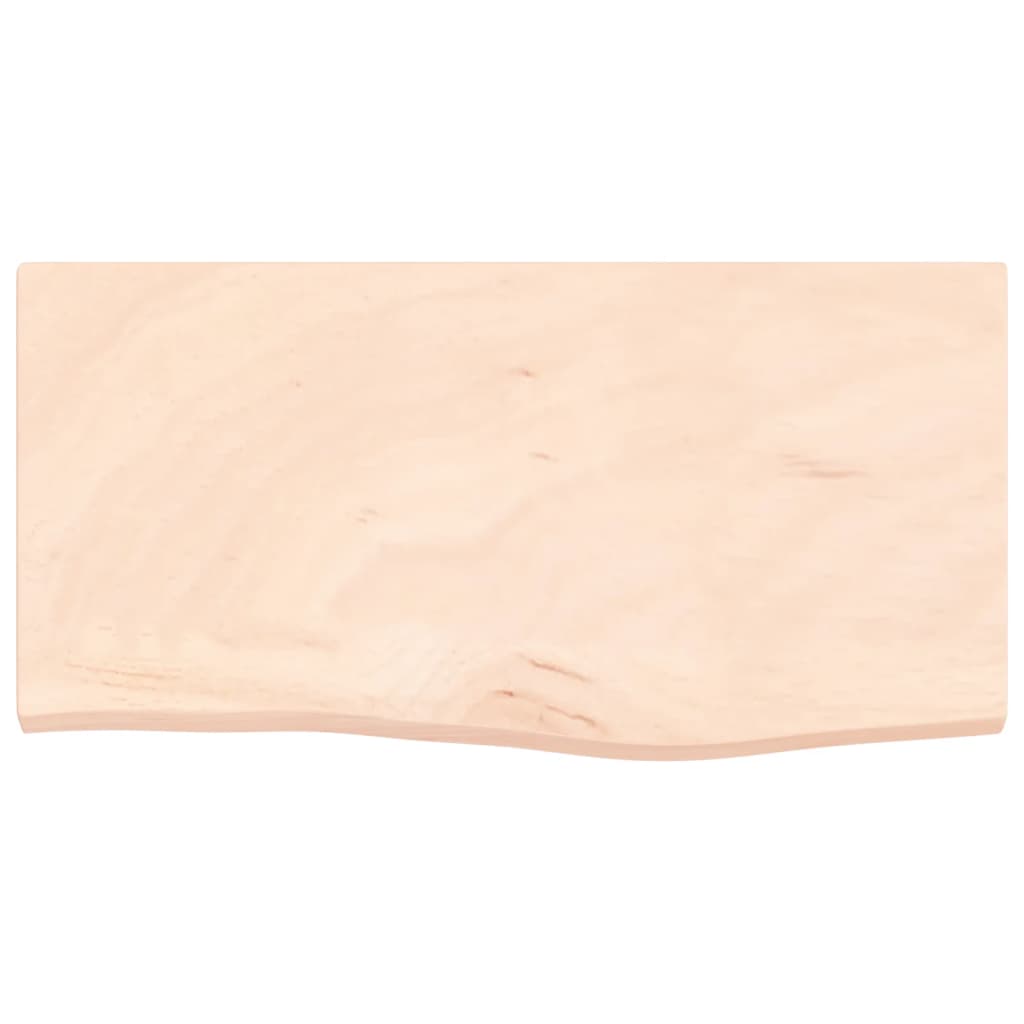 vidaXL Wall Shelf 60x30x2 cm Untreated Solid Wood Oak
