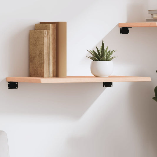 vidaXL Wall Shelf 60x30x2 cm Untreated Solid Wood Oak