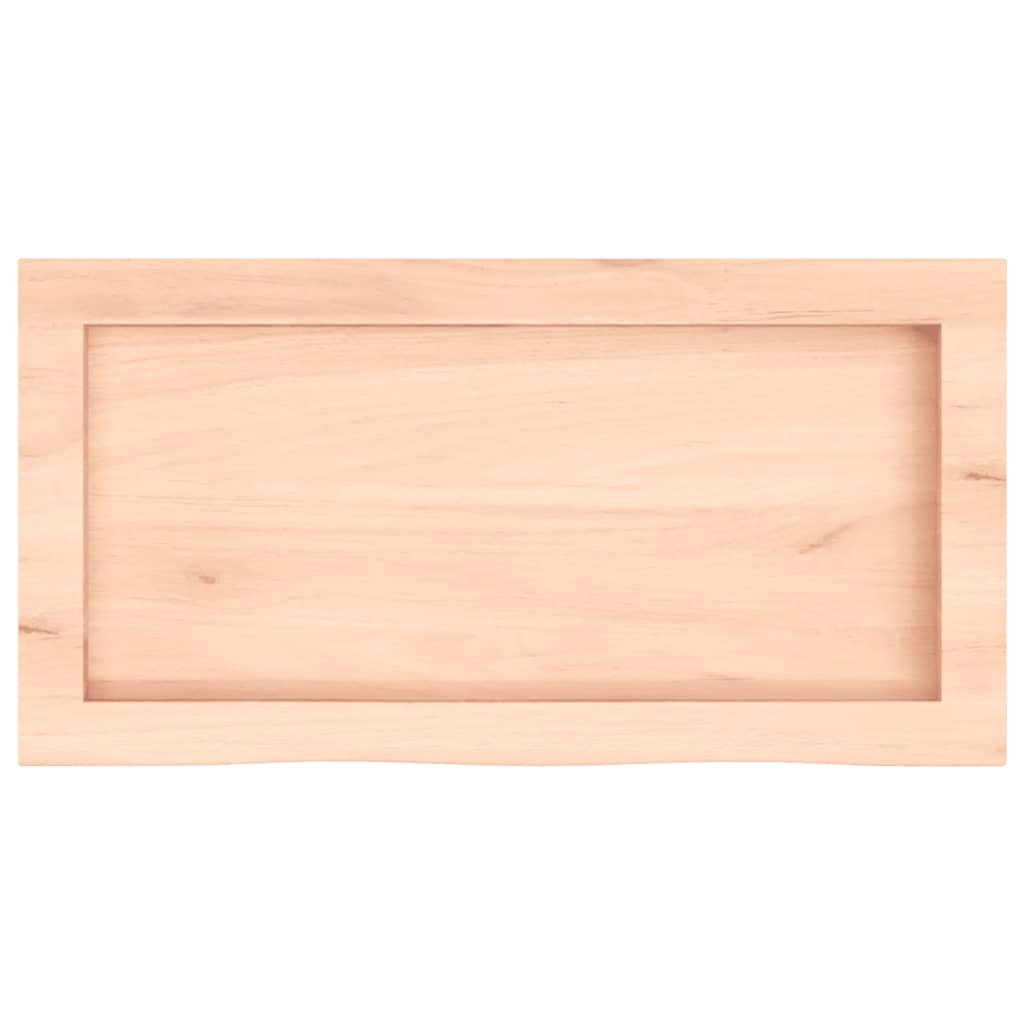 vidaXL Wall Shelf 60x30x(2-6) cm Untreated Solid Wood Oak