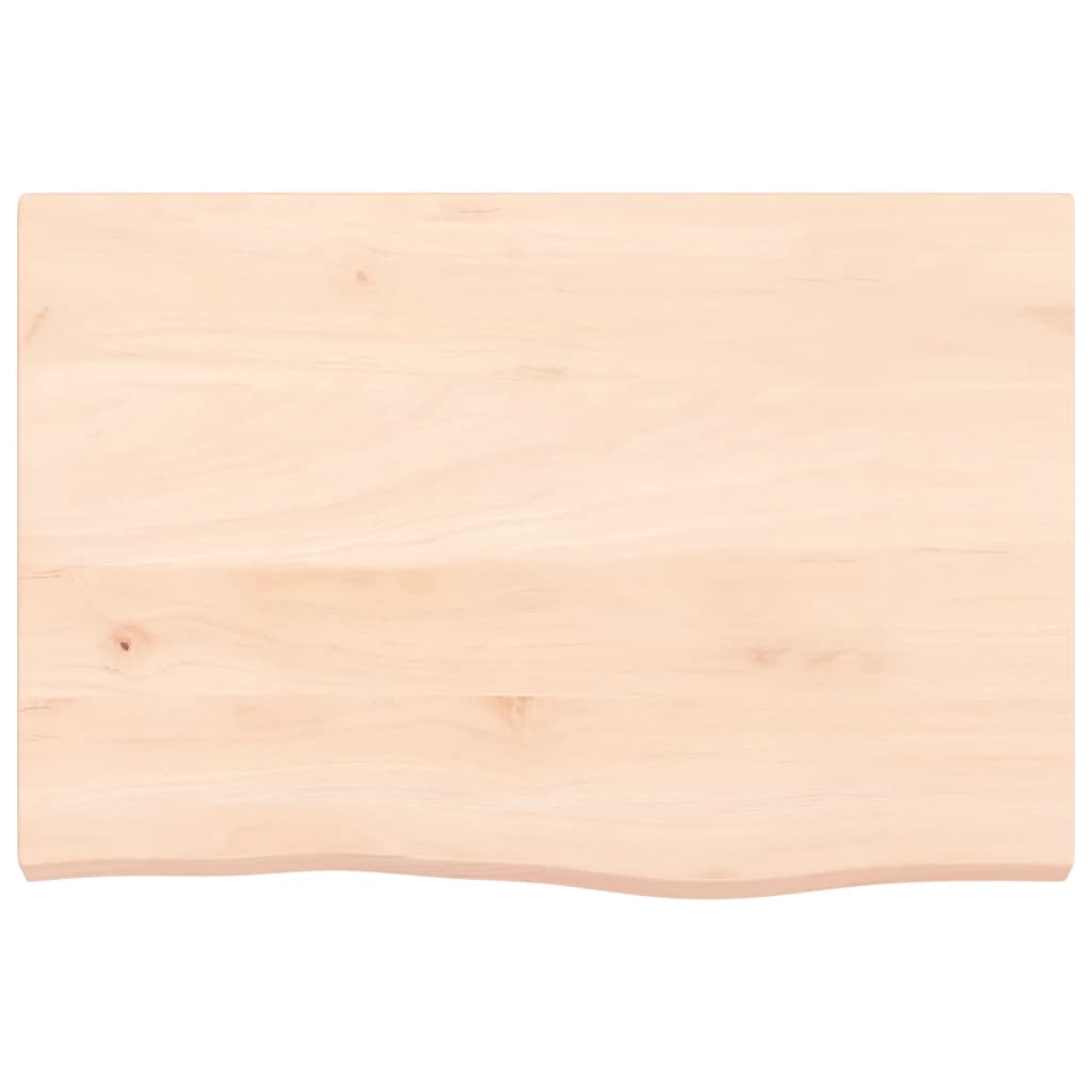 vidaXL Wall Shelf 60x40x(2-4) cm Untreated Solid Wood Oak