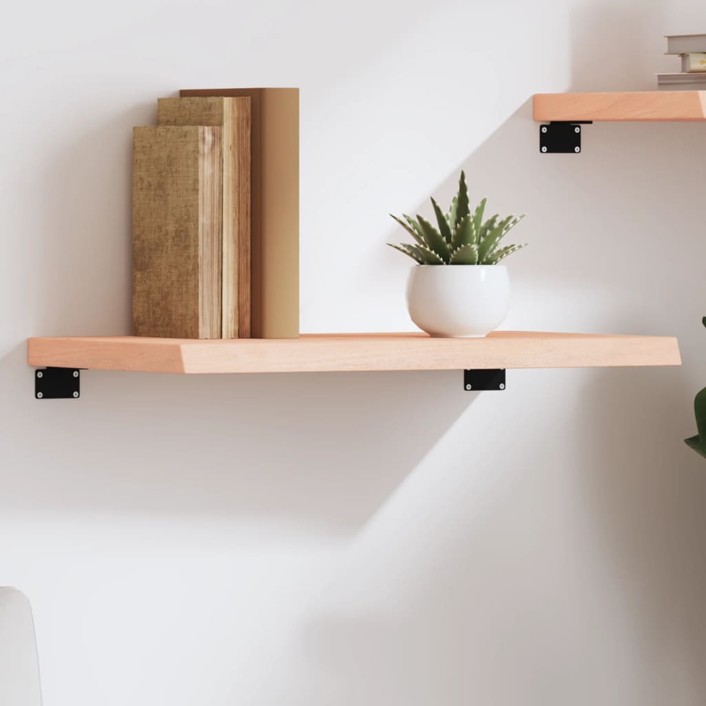Wall Shelf 60x40x(2-4) cm Untreated Solid Wood Oak
