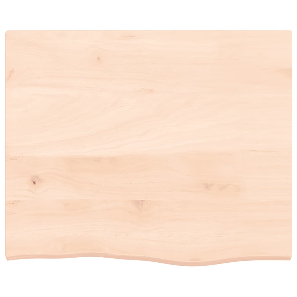 vidaXL Wall Shelf 60x50x2 cm Untreated Solid Wood Oak