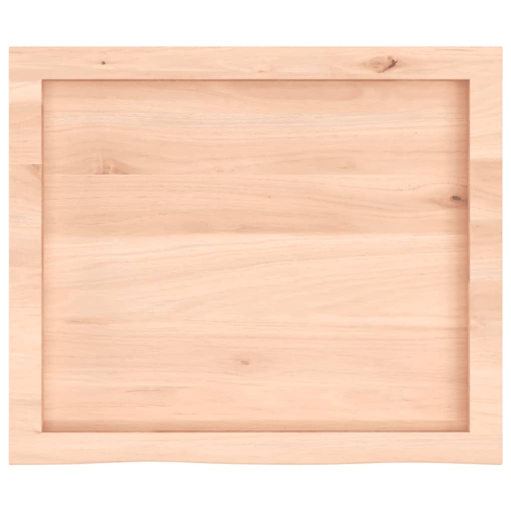 vidaXL Wall Shelf 60x50x(2-4) cm Untreated Solid Wood Oak