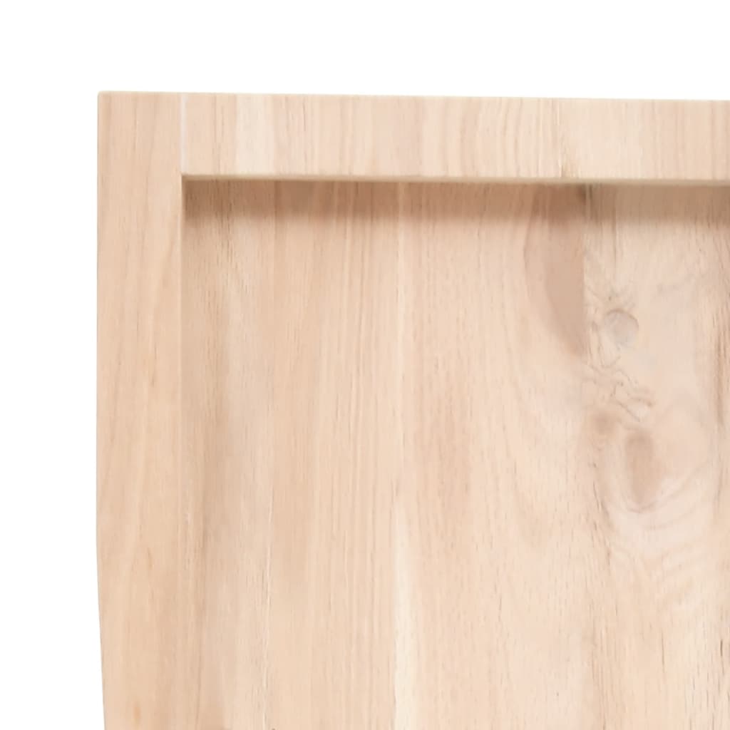vidaXL Wall Shelf 60x50x(2-4) cm Untreated Solid Wood Oak