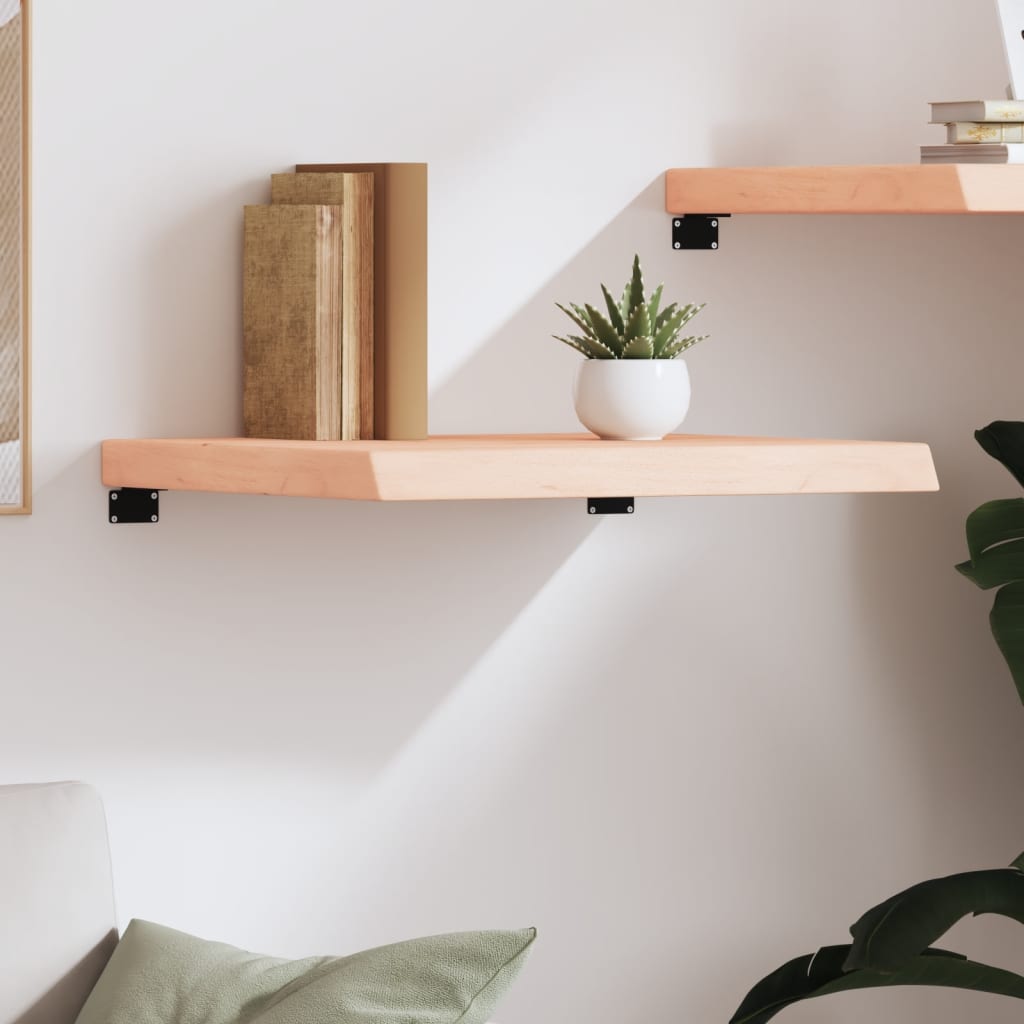 vidaXL Wall Shelf 60x50x(2-6) cm Untreated Solid Wood Oak