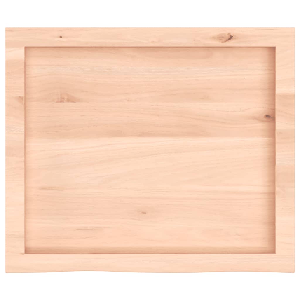 vidaXL Wall Shelf 60x50x(2-6) cm Untreated Solid Wood Oak