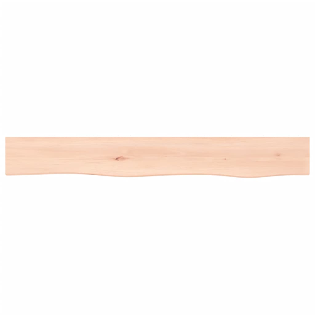 vidaXL Wall Shelf 80x10x2 cm Untreated Solid Wood Oak