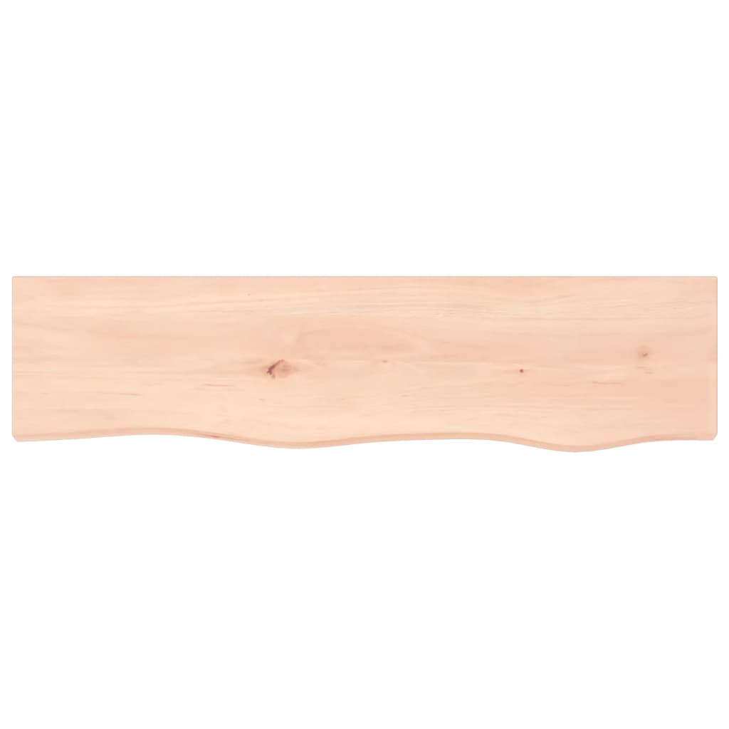Wall Shelf 80x20x2 cm Untreated Solid Wood Oak