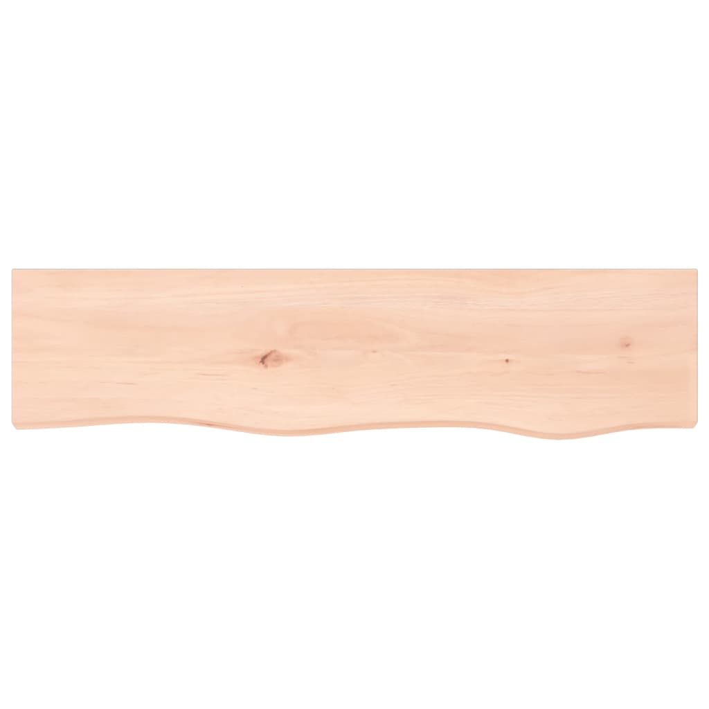 vidaXL Wall Shelf 80x20x6 cm Untreated Solid Wood Oak