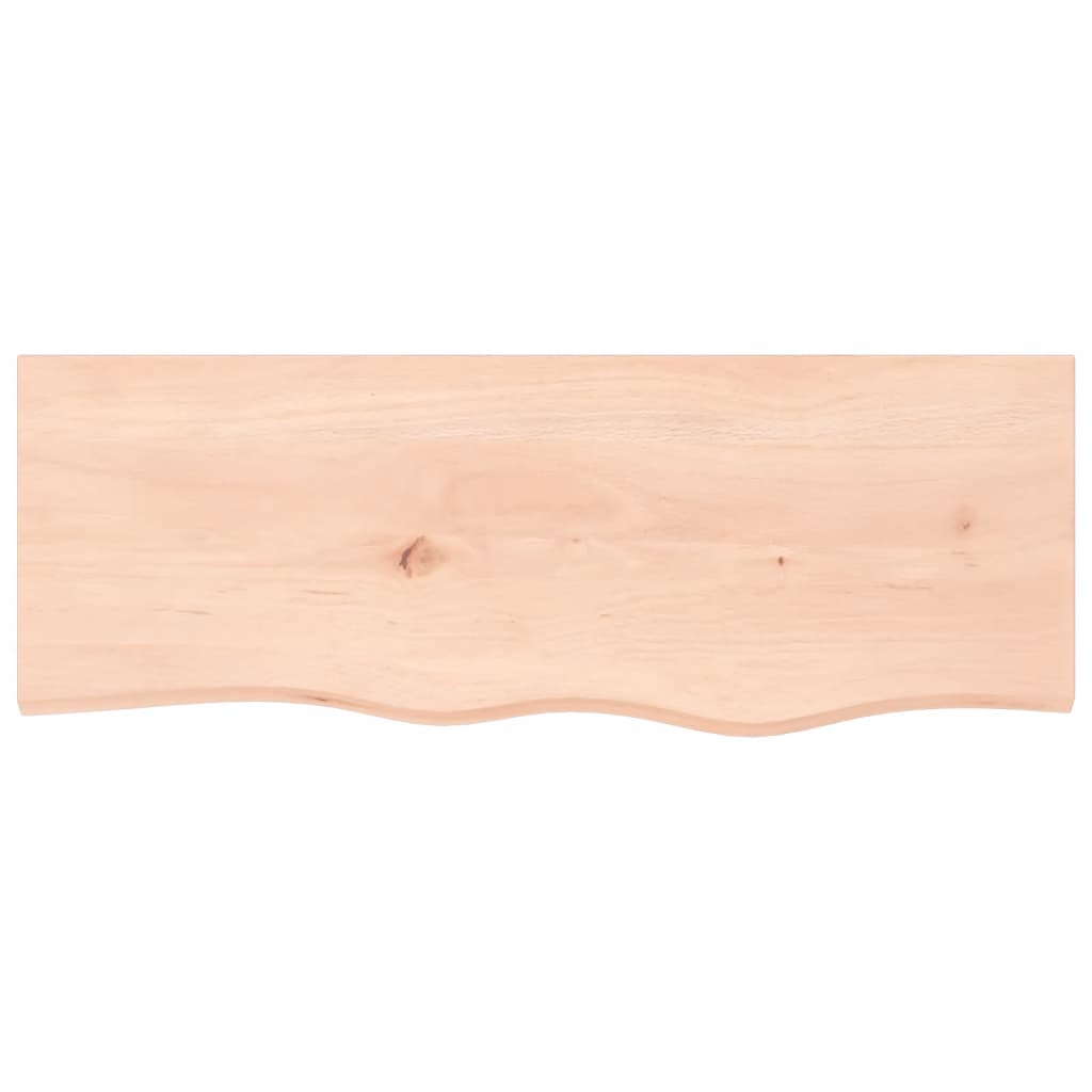 vidaXL Wall Shelf 80x30x2 cm Untreated Solid Wood Oak