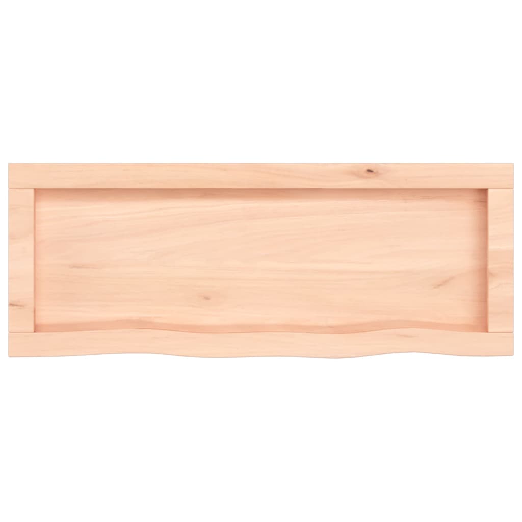 vidaXL Wall Shelf 80x30x(2-4) cm Untreated Solid Wood Oak