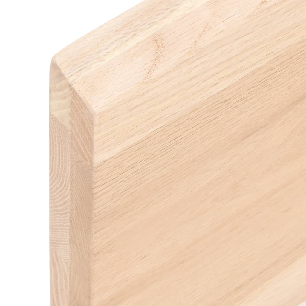 vidaXL Wall Shelf 80x40x(2-4) cm Untreated Solid Wood Oak