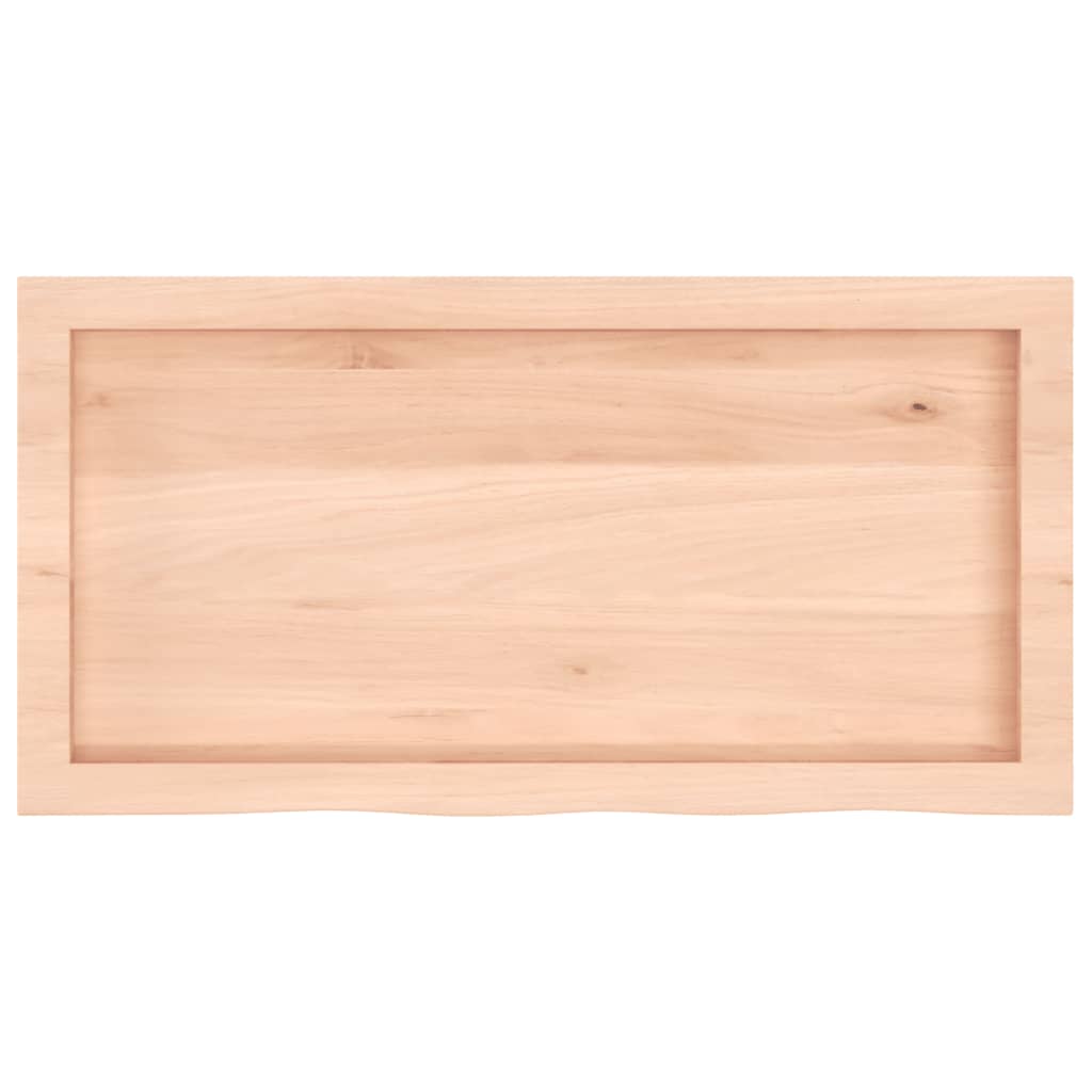 vidaXL Wall Shelf 80x40x(2-6) cm Untreated Solid Wood Oak