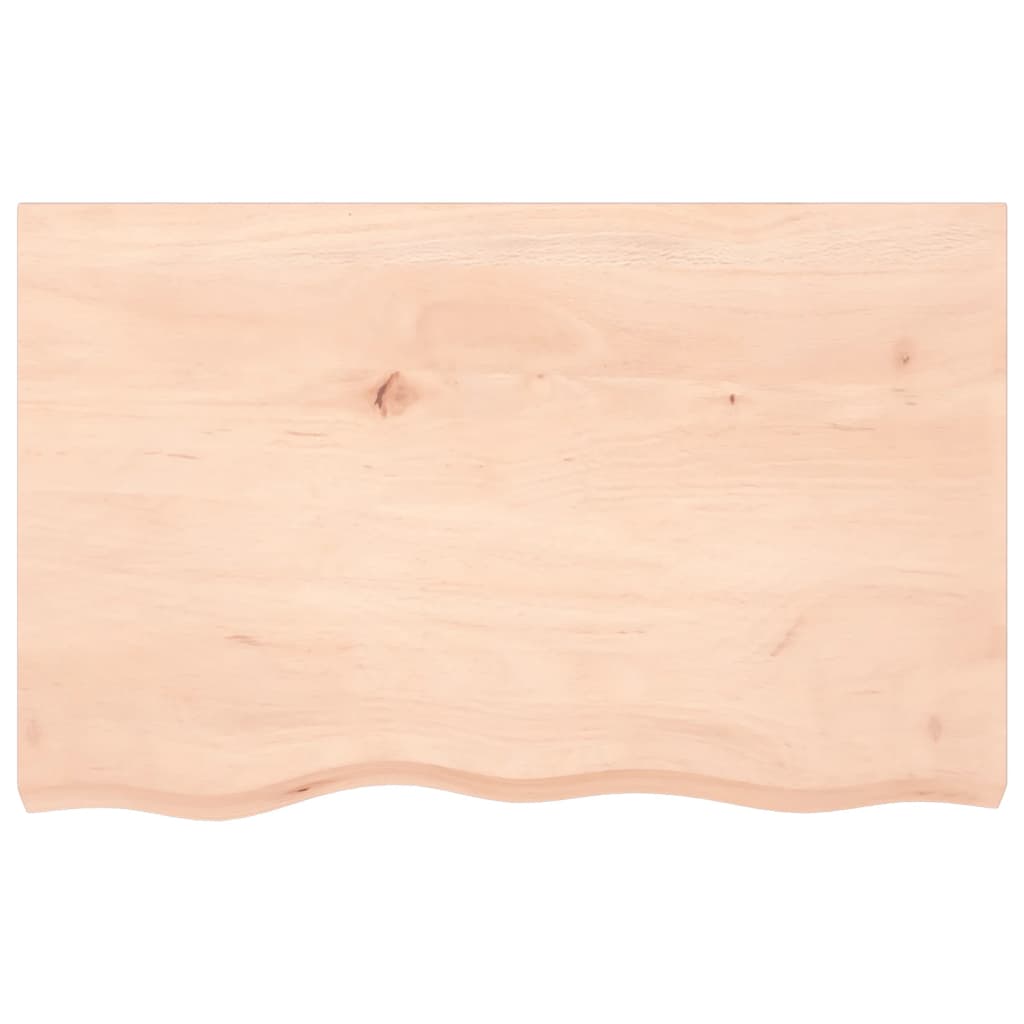 vidaXL Wall Shelf 80x50x(2-4) cm Untreated Solid Wood Oak