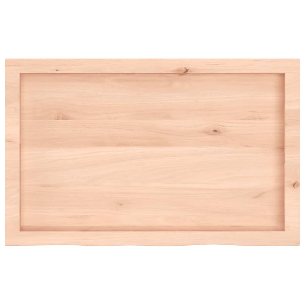 vidaXL Wall Shelf 80x50x(2-4) cm Untreated Solid Wood Oak