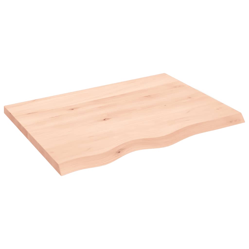 vidaXL Wall Shelf 80x60x(2-4) cm Untreated Solid Wood Oak