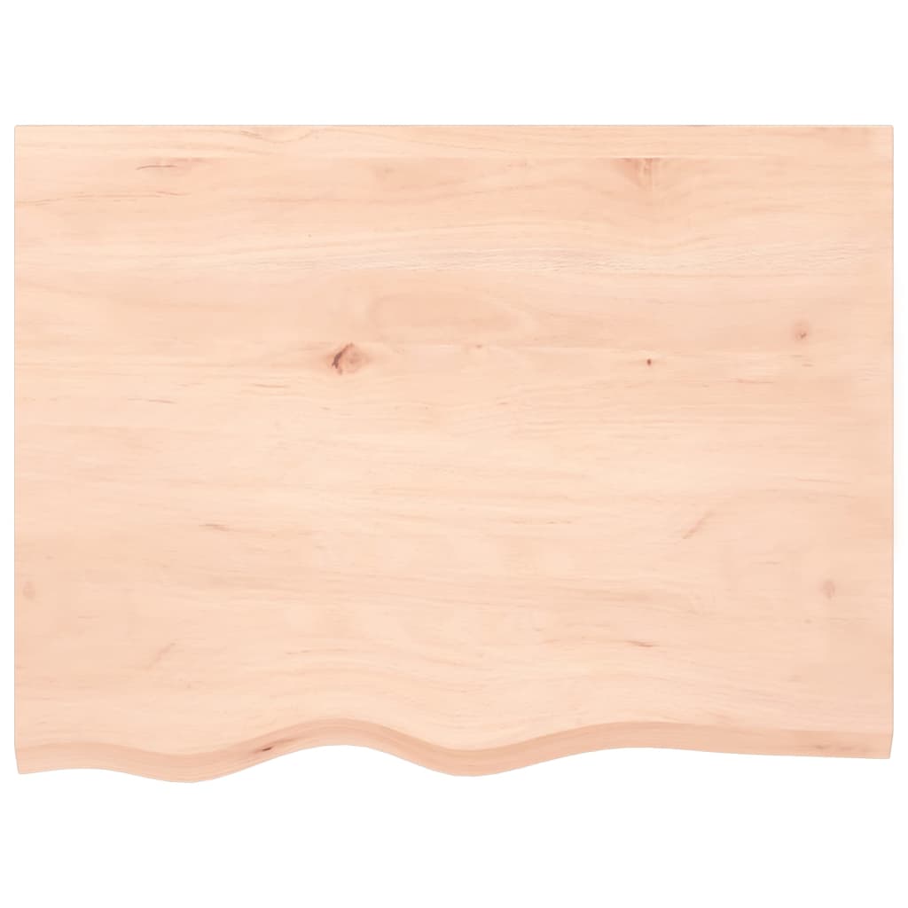 vidaXL Wall Shelf 80x60x(2-6) cm Untreated Solid Wood Oak