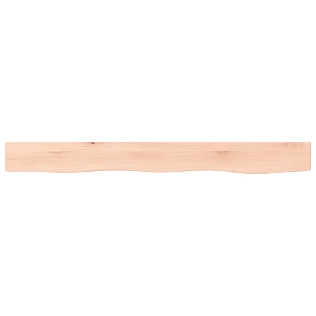 Wall Shelf 100x10x2 cm Untreated Solid Wood Oak
