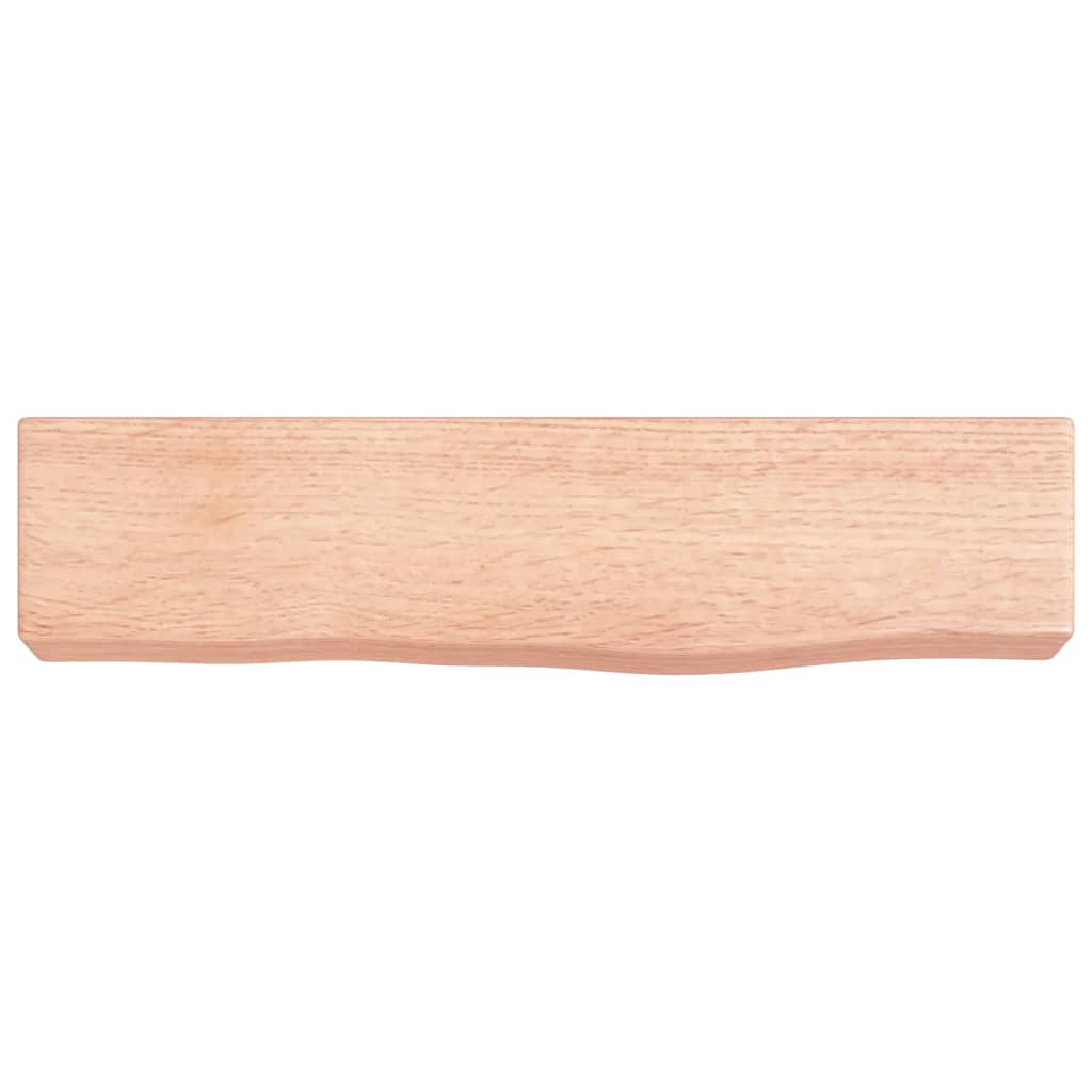 vidaXL Wall Shelf Light Brown 40x10x6 cm Treated Solid Wood Oak