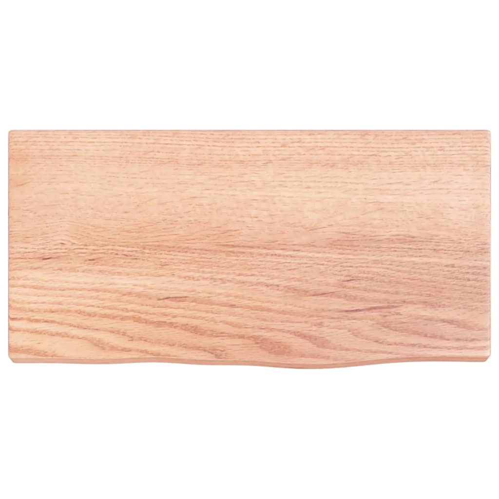 vidaXL Wall Shelf Light Brown 40x20x2 cm Treated Solid Wood Oak