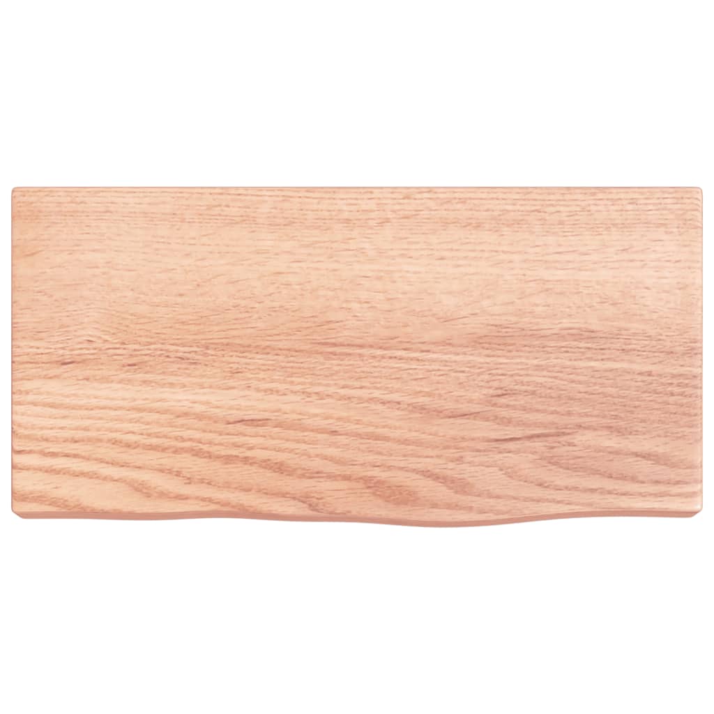 vidaXL Wall Shelf Light Brown 40x20x4 cm Treated Solid Wood Oak