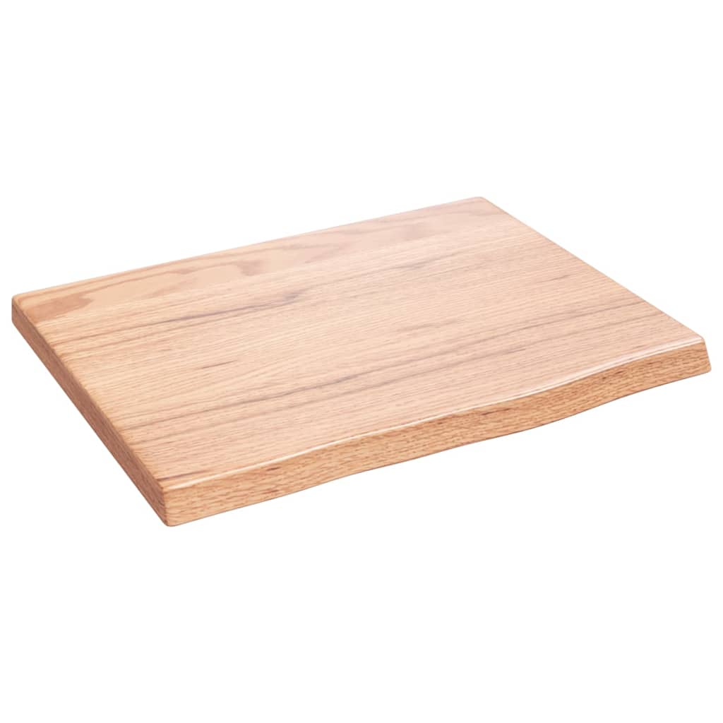 vidaXL Wall Shelf Light Brown 40x30x2 cm Treated Solid Wood Oak