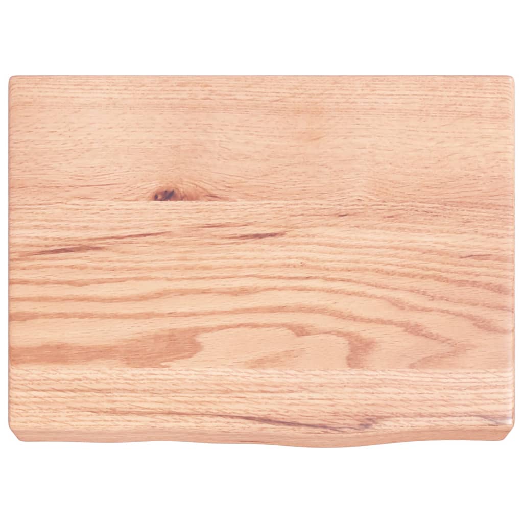 vidaXL Wall Shelf Light Brown 40x30x(2-6) cm Treated Solid Wood Oak