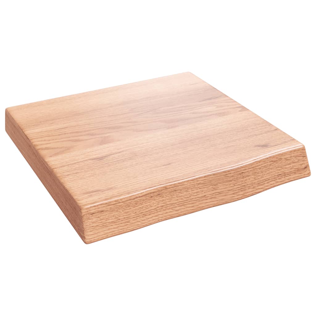 vidaXL Wall Shelf Light Brown 40x40x(2-6) cm Treated Solid Wood Oak