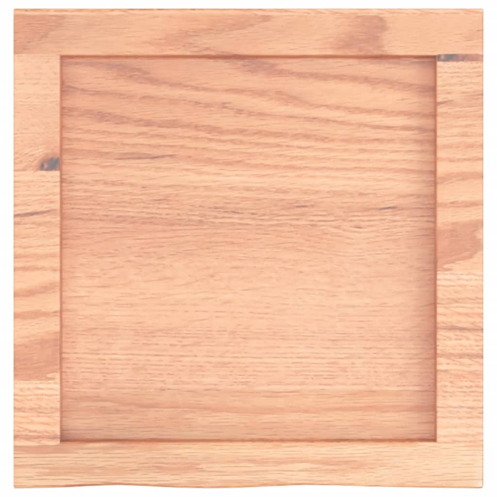 vidaXL Wall Shelf Light Brown 40x40x(2-6) cm Treated Solid Wood Oak